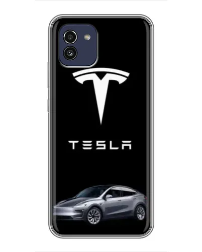 Чехол для Samsung Galaxy A03 (A035) с картинкой «Tesla Model Y»