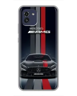 Чехол для Samsung Galaxy A03 (A035) с картинкой «Mercedes — белый карбон» Чехол для Samsung Galaxy A03 (A035) с картинкой «Mercedes — белый карбон»
