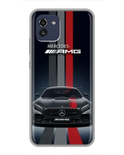 Чохол для Samsung Galaxy A03 (A035) з картинкою «Mercedes — білий карбон» Чохол для Samsung Galaxy A03 (A035) з картинкою «Mercedes — білий карбон»