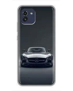 Чохол для Samsung Galaxy A03 (A035) з картинкою «Mercedes на чорному»