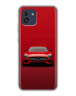 Чохол для Samsung Galaxy A03 (A035) з картинкою «Червоний Mercedes AMG»