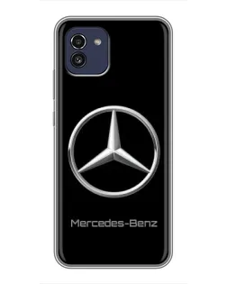 Чохол для Samsung Galaxy A03 (A035) з картинкою «Mercedes Silver Logo»