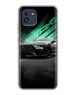 Чохол для Samsung Galaxy A03 (A035) з картинкою «Темний Mercedes AMG»