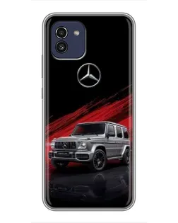 Чохол для Samsung Galaxy A03 (A035) з картинкою «Mercedes G-Class червоний»