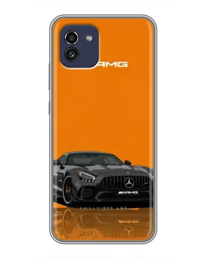 Чохол для Samsung Galaxy A03 (A035) з картинкою «Помаранчевий Mercedes AMG» Чохол для Samsung Galaxy A03 (A035) з картинкою «Помаранчевий Mercedes AMG»