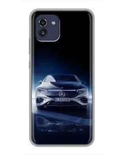 Чохол для Samsung Galaxy A03 (A035) з картинкою «Нічний Mercedes EQ»