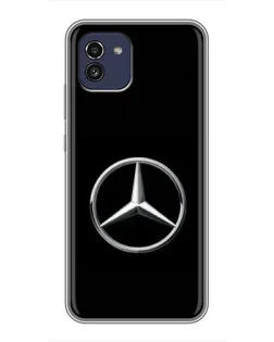 Чохол для Samsung Galaxy A03 (A035) з картинкою «Mercedes класичний лого»