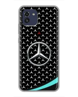 Чохол для Samsung Galaxy A03 (A035) з картинкою «Mercedes — бірюзовий акцент»