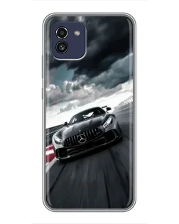 Чохол для Samsung Galaxy A03 (A035) з картинкою «Гоночний Mercedes AMG»