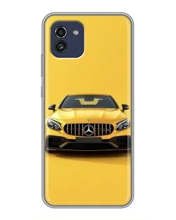 Чохол для Samsung Galaxy A03 (A035) з картинкою «Жовтий Mercedes GT»