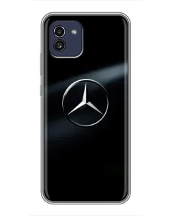 Чохол для Samsung Galaxy A03 (A035) з картинкою «Mercedes на металі»