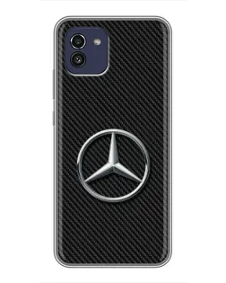 Чохол для Samsung Galaxy A03 (A035) з картинкою «Карбоновий Mercedes стиль»