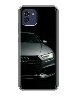 Чехол для Samsung Galaxy A03 (A035) с картинкой «Audi — детализация кузова» Чехол для Samsung Galaxy A03 (A035) с картинкой «Audi — детализация кузова»