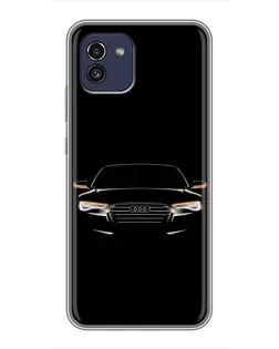 Чохол для Samsung Galaxy A03 (A035) з картинкою «Audi — нічний контур»