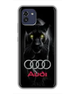Чохол для Samsung Galaxy A03 (A035) з картинкою «Пантера та Audi»