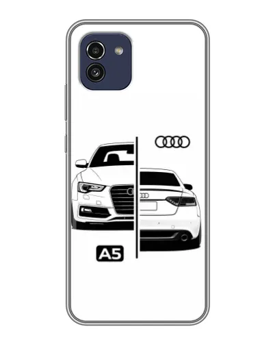 Чохол для Samsung Galaxy A03 (A035) з картинкою «Audi — контрастний дизайн» Чохол для Samsung Galaxy A03 (A035) з картинкою «Audi — контрастний дизайн»