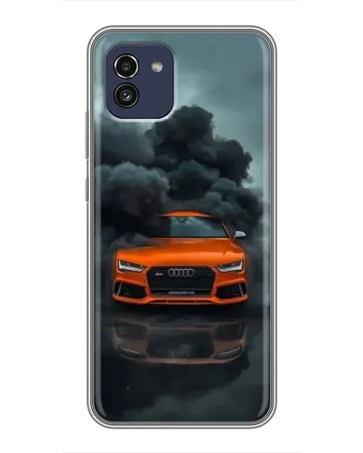 Чохол для Samsung Galaxy A03 (A035) з картинкою «Audi у хмарах диму» Чохол для Samsung Galaxy A03 (A035) з картинкою «Audi у хмарах диму»