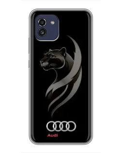 Чохол для Samsung Galaxy A03 (A035) з картинкою «Графіка — пантера та Audi»
