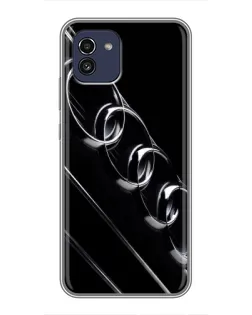 Чохол для Samsung Galaxy A03 (A035) з картинкою «Audi — абстрактні кільця»