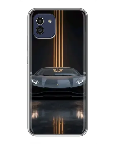 Чохол для Samsung Galaxy A03 (A035) з картинкою «Lamborghini золоті лінії» Чохол для Samsung Galaxy A03 (A035) з картинкою «Lamborghini золоті лінії»