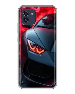 Чехол для Samsung Galaxy A03 (A035) с картинкой «Lamborghini красное сияние» Чехол для Samsung Galaxy A03 (A035) с картинкой «Lamborghini красное сияние»