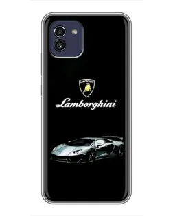 Чохол для Samsung Galaxy A03 (A035) з картинкою «Логотип Lamborghini класика»