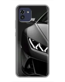 Чохол для Samsung Galaxy A03 (A035) з картинкою «Lamborghini фари деталізація»