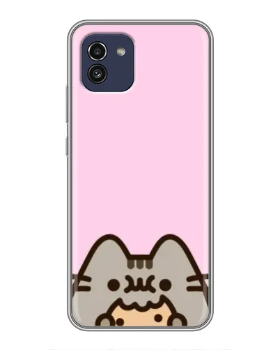 Чохол для Samsung Galaxy A03 (A035) з картинкою «Pusheen та печиво» Чохол для Samsung Galaxy A03 (A035) з картинкою «Pusheen та печиво»