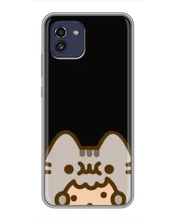 Чохол для Samsung Galaxy A03 (A035) з картинкою «Пушин на чорному»