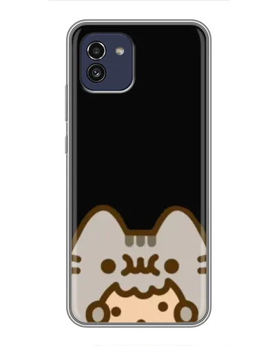 Чохол для Samsung Galaxy A03 (A035) з картинкою «Пушин на чорному» Чохол для Samsung Galaxy A03 (A035) з картинкою «Пушин на чорному»