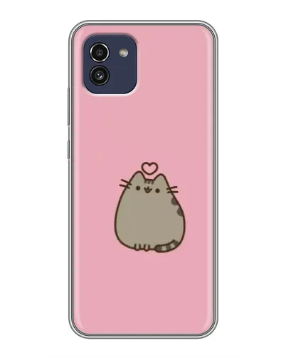 Чохол для Samsung Galaxy A03 (A035) з картинкою «Pusheen серце» Чохол для Samsung Galaxy A03 (A035) з картинкою «Pusheen серце»