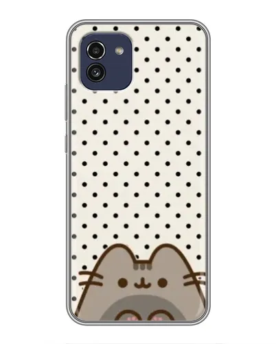 Чехол для Samsung Galaxy A03 (A035) с картинкой «Пушин в горошек»
