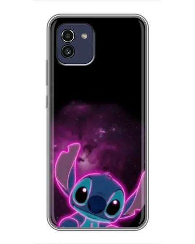 Чохол для Samsung Galaxy A03 (A035) з картинкою «Неоновий Stitch»