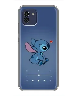 Чохол для Samsung Galaxy A03 (A035) з картинкою «Музичний Stitch»