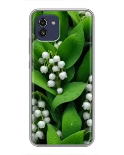 Чохол для Samsung Galaxy A03 (A035) з картинкою «Конвалії в зелені» Чохол для Samsung Galaxy A03 (A035) з картинкою «Конвалії в зелені»