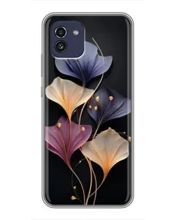 Чохол для Samsung Galaxy A03 (A035) з картинкою «Лілові квіти грації» Чохол для Samsung Galaxy A03 (A035) з картинкою «Лілові квіти грації»