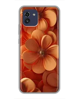 Чохол для Samsung Galaxy A03 (A035) з картинкою «Помаранчева макро квітка» Чохол для Samsung Galaxy A03 (A035) з картинкою «Помаранчева макро квітка»