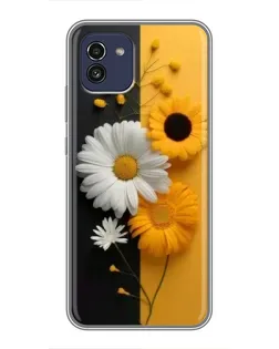 Чохол для Samsung Galaxy A03 (A035) з картинкою «Соняшник та ромашка» Чохол для Samsung Galaxy A03 (A035) з картинкою «Соняшник та ромашка»
