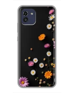 Чехол для Samsung Galaxy A03 (A035) с картинкой «Цветочная композиция»