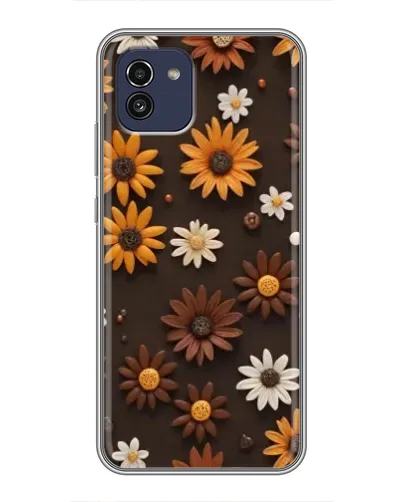 Чохол для Samsung Galaxy A03 (A035) з картинкою «Візерунок з маленьких соняшників» Чохол для Samsung Galaxy A03 (A035) з картинкою «Візерунок з маленьких соняшників»
