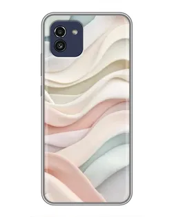 Чохол для Samsung Galaxy A03 (A035) з картинкою «Пастельні ніжні хвилі»