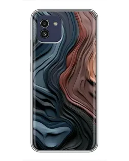 Чохол для Samsung Galaxy A03 (A035) з картинкою «Кольорові хвилі каньйону»
