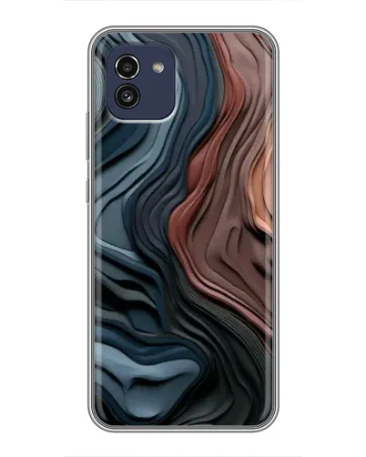 Чохол для Samsung Galaxy A03 (A035) з картинкою «Кольорові хвилі каньйону»