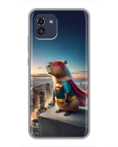 Чехол для Samsung Galaxy A03 (A035) с картинкой «Капи-мен супергерой» Чехол для Samsung Galaxy A03 (A035) с картинкой «Капи-мен супергерой»