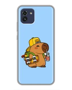 Чехол для Samsung Galaxy A03 (A035) с картинкой «Капибара на скейте» Чехол для Samsung Galaxy A03 (A035) с картинкой «Капибара на скейте»