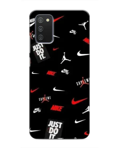 Чехол для Samsung Galaxy A03s с картинкой «Nike Mix Pattern»
