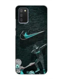 Чехол для Samsung Galaxy A03s с картинкой «Спортивный арт Nike»