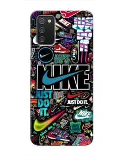 Чехол для Samsung Galaxy A03s с картинкой «Яркий коллаж Nike» Чехол для Samsung Galaxy A03s с картинкой «Яркий коллаж Nike»