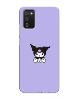 Чохол для Samsung Galaxy A03s з картинкою «Kuromi — фіолетовий мінімалізм»