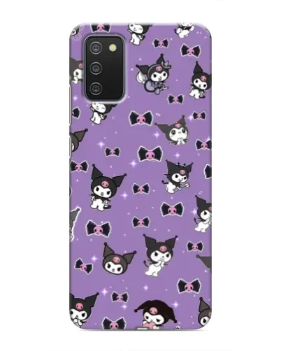 Чехол для Samsung Galaxy A03s с картинкой «Kuromi — паттерн»